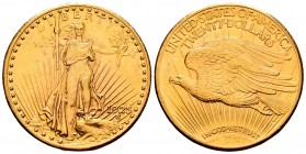 United States. 20 dollars. 1925. Philadelphia. (Km-131). (Fr-185). Au. 33,38 g. Minor nick on edge. XF. Est...1100,00.