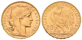 France. 20 francos. 1906. (Km-847). (Fr-596). (Gad-1064). Au. 6,43 g. Almost UNC. Est...220,00.