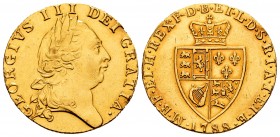 United Kingdom. George III. 1 guinea. 1788. (Km-609). (Fr-356). Au. 8,15 g. Traces of soldering. Choice VF. Est...300,00.