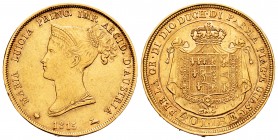 Italy. Parma. Maria Luigia. 40 liras. 1815. (Km-C32). (Pagani-2). (Mont-111). Au. 12,85 g. Choice VF. Est...500,00.