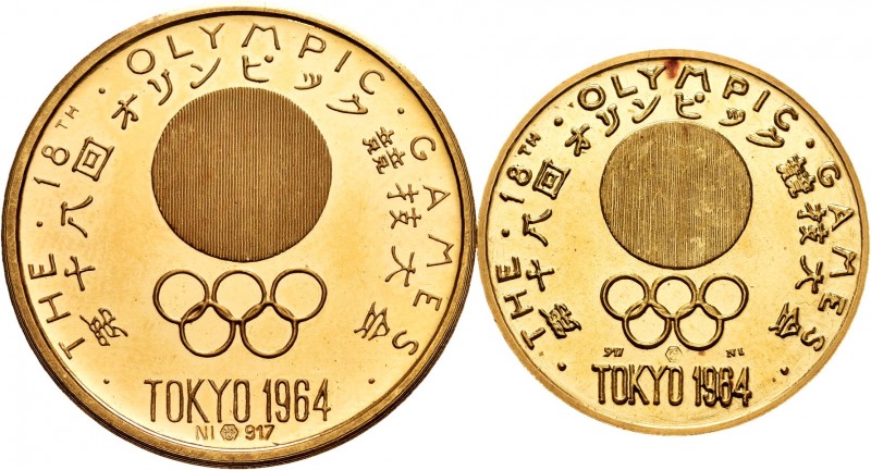 Japan. 1964. Lote de 2 piezas de dos medallas de oros de los Juegos Olímpicos To...