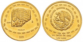 Mexico. 25 pesos. 1998. México. Au. 7,77 g. Águila. PR. Est...260,00.