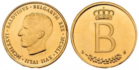 Belgium. Balduino. 20 francos. 1976. Brussels. Au. 6,44 g. PR. Est...220,00.