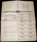 Great Britain, The Weymouth & Portland Railway Company Mortgage Deed unissued (18--), No.30 (will date around 1860), with counterfoil and coupons atta...
