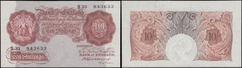 Ten Shillings Catterns B223 Red-Brown issue 1930 serial number S33 843633 about ...