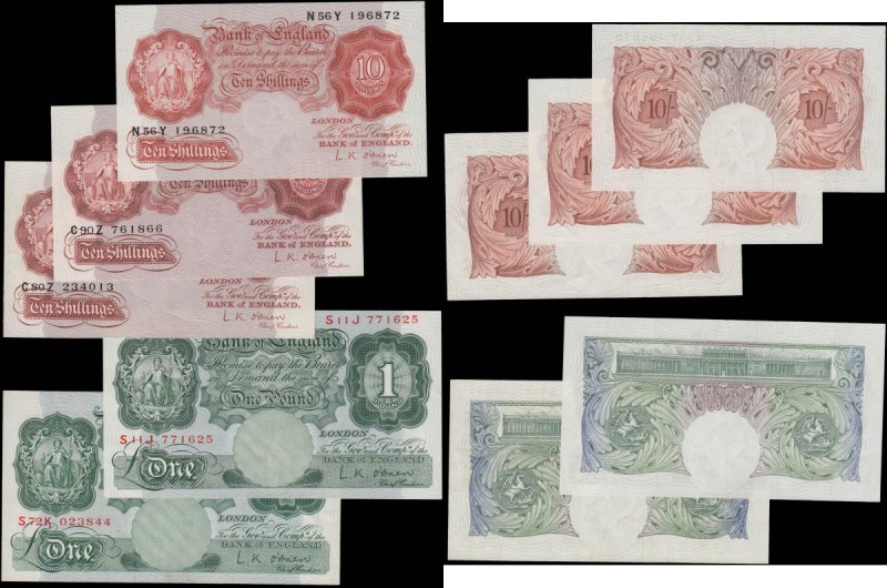 Bank of England O'Brien & Hollom 1955-63 issues (11) in various high grades abou...