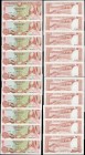 Cyprus Central Bank 500 Mils Pick 45 dated 1st June 1982 (10) all fresh and crisp about UNC - UNC and in a consecutively numbered run serial numbers B...