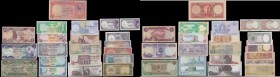 Egypt & Middle East (21) an exciting combination of countries and various denominations in mixed grades most in VF-GVF to UNC, including 2 notes in VG...