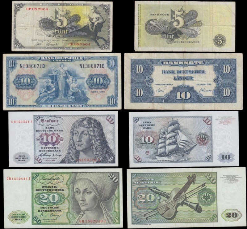 Germany Federal Republic 1940-80's Scarcer issues (4) in various grades good Fin...