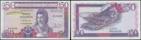Gibraltar Government 50 Pounds Pick 24 dated 27th November 1986 serial number A 076638, fresh and crisp about UNC - UNC, an impressive and eye-pleasin...