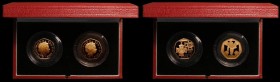 Fifty Pence 2006 a 2-coin set Victoria Cross The Award and The Heroic Acts Gold Proofs FDC in the box of issue with certificates, the box with an adhe...