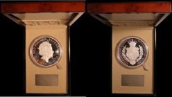 Five Hundred Pounds 2017 Queen Elizabeth II Sapphire Jubilee One Kilo Silver Proof S.R7 FDC in a Royal Mint box with certificate number 159 of just 30...