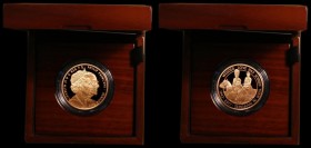 Five Pound Crown 2017 Queen Elizabeth II and Prince Philip 70th Wedding Anniversary Gold Proof S.L57 FDC in the Royal Mint box of issue with certifica...