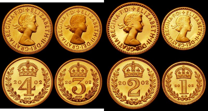 Maundy Set 2002 in gold nFDC (some light toning or handling finger marks) uncase...