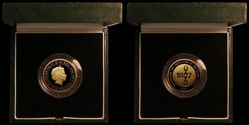 Two Pounds 2007 200th Anniversary of the Slave Trade Gold Proof S.K23 a few very...