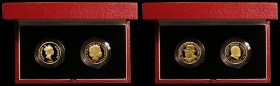 Alderney and Guernsey two coin Twenty Five Pounds Gold Proof Set 1999 Winston Churchill FDC cased as issued with certificate