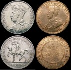 Australia (2) Florin 1934/35 Melbourne Centenary KM#33 Near EF with some contact marks, scarce, Penny 1917I KM#23 EF with traces of lustre and a conta...