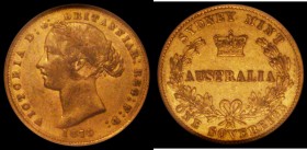 Australia Sovereign 1870 Sydney Branch Mint Marsh 375 NGC XF45