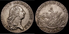 German States - Prussia Thaler 1772 E Frederick The Great KM306.4, Dav 2586C EF with the legend weakly struck in FREDERICUS and a scratch on the portr...