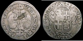 Netherlands - Holland 28 Stuivers countermarked coinage of 1693, KM#69.16, with HOL countermark on Overijssel-Zwolle 28 Stuivers, host coin KM#78.2, t...