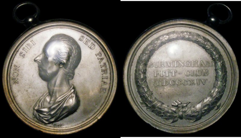 Birmingham Pitt Club 1814 Obverse: NON SIBI SED PATRIAE, Reverse: BIRMINGHAM PIT...