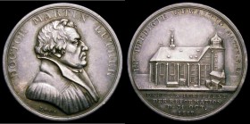 Germany - 300th Anniversary of the Reformation in Berlin/Festival of the Reformation 31 Oct 1817, 25mm diameter in silver by Daniel Loos, Obverse: Bus...
