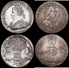 Medals (2) Marriage of George III and Charlotte 1761 26mm diameter in silver Eimer 691 Obverse: Busts right, conjoined, Reverse Two cherubs carry a sc...