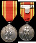 Fire Brigade Long Service Medal - For Exemplary Fire Service, Cupro-Nickel awarded to all ranks of Local Authority Fire Brigades, full-time or part-ti...
