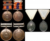 Fire Brigade related (3) National Fire Brigades Association Long Service medal in bronze for 10 Year Service awarded to 16533 Lawrence Rider, EF, Nati...