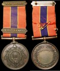 National Fire Brigades Association Long Service Medal in bronze for 10 Year Service, with additional Five Years Bar, the reverse unnamed, 5301 on edge...