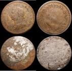 Five Shillings And Sixpence Bank Token 1811 Electrotypes or clichés (2 pieces) Obverse and Reverse both in copper and uniface, the Obverse 42mm diamet...