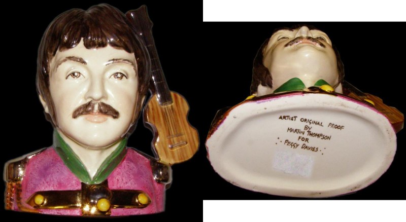 Pop Legends Bust - The Beatles, Ceramic Sculpture of Paul McCartney 'Artist's Or...