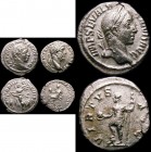 Roman Denarius (3) Commodus 189AD Rev.Securitas seated left holding globe, DES VI in exergue RIC 190var Good Fine, Severus Alexander 230AD. Rev. Alexa...