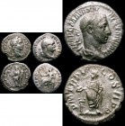 Roman Denarius (3) Severus Alexander 226AD. Rev.Severus Alexander standing left, sacrificing over altar RIC 55, RSC 289 NVF, Vespasian 75AD. Rev.Pax s...