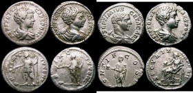 Roman Denarius Geta (4) Early 209AD Rev.Geta standing left holding globe and short sceptre RIC 61a RSC 117 GVF, 201AD. Obv. bust right, draped and cui...