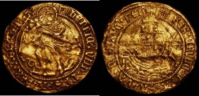 Angel Henry VIII First Coinage S.2265 mintmark Portcullis, 5.11 grammes, Fine or better, creased and with some surface scuffs on the reverse