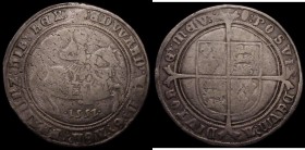 Crown Edward VI 1552 S.2478 mintmark Tun, 30.18 grammes, VG or better with even wear, far scarcer than the 1551 coin