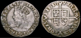 Groat Mary (1553-1554) S.2492 mintmark Pomegranate, Fine with a flan crack at 8 o'clock