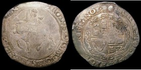 Halfcrown Charles I Tower Mint under Parliament, no ground, cruder workmanship, Group III, Type 3a3, S.2778 mintmark Sun VF for issue with attractive ...