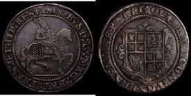 Halfcrown James I Third Coinage, Plain ground line, Shield with bird-headed harp S.2666 mintmark Lis, Nearer VF than Fine, with attractive grey tone, ...