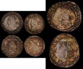 Maundy a 3-part set Charles II Third Hammered Threepence undated ESC 1957, Bull 325 VF with matching gold and grey toning, Twopence undated ESC 2165, ...