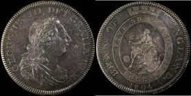 Dollar Bank of England 1804 Obverse B, Reverse 2, ESC 148, Bull 1929 in a PCGS holder and graded MS63