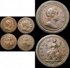 Farthings (3) 1721 Peck 822 GVF with some weakness in the centre, Ex-London Coins Auction A140 2/3/2013 Lot 1788 hammer price £100, 1722 Peck 825 GVF ...