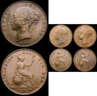 Farthings (3) 1842 Open 2 in date, VF cleaned, Rare, unlisted by Peck, 1845 Peck 1566 NEF with some spots and contact marks, 1849 Peck 1570 GVF/NEF wi...