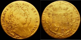 Five Guineas 1691 Elephant and Castle below bust S.3423 Fine for wear, Ex-Jewellery, the edge with some smoothing in places, comes in a London Mint Of...