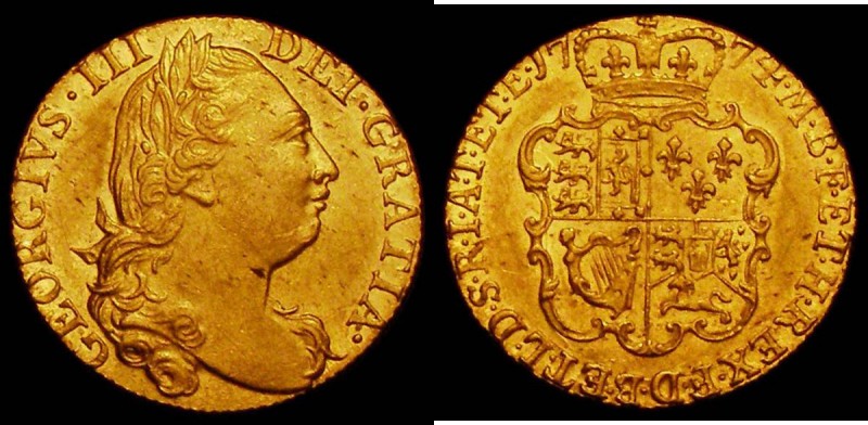 Guinea 1774 S.3728 NEF with some light contact marks and some haymarking