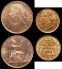 LCGS slabbed items (2) Farthing 1890 Freeman 562 dies 7+F UNC with around 75% lustre, in an LCGS holder and graded LCGS 85, Third Farthing 1881 Peck 1...