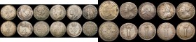 Maundy Odds (11) Fourpences (5) 1673 NEF, 1687 7 over 6 VG, 1710 About VF with some haymarking, 1820 Fine, 1822 GVF, Twopences (2) Charles II undated,...