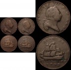 Bermuda Pennies 1793 KM#5 (3) NVG to VG