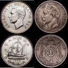 Canada Dollar 1949 Newfoundland - 'The Matthew' - John Cabot's ship KM#47 UNC with practically full lustre, France 5 Francs 1867BB KM#799.2 Fine